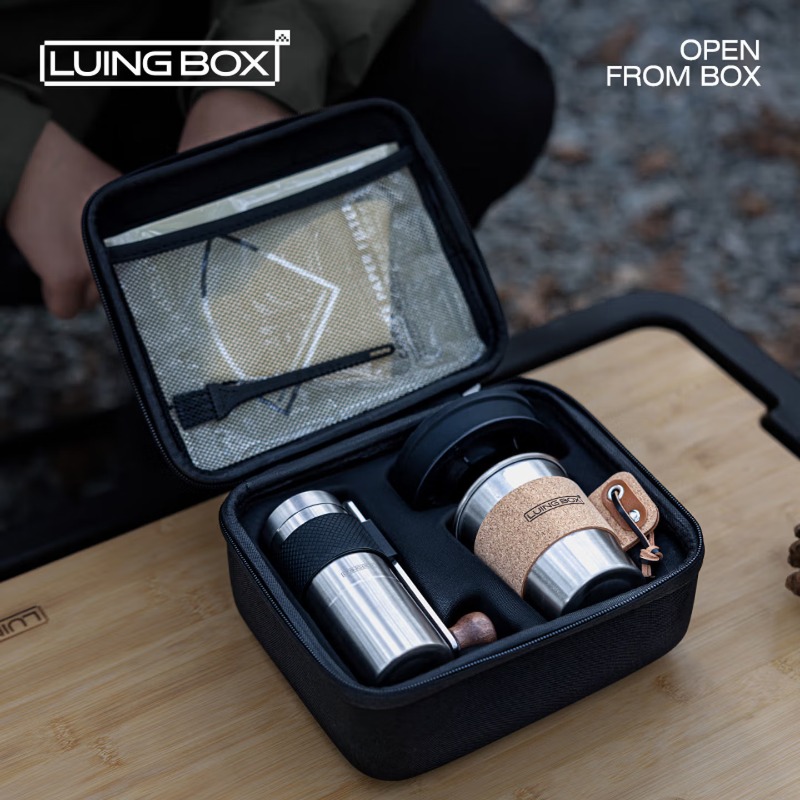 Outdoor Coffee Equipment - Ensemble de café artisanal en acier