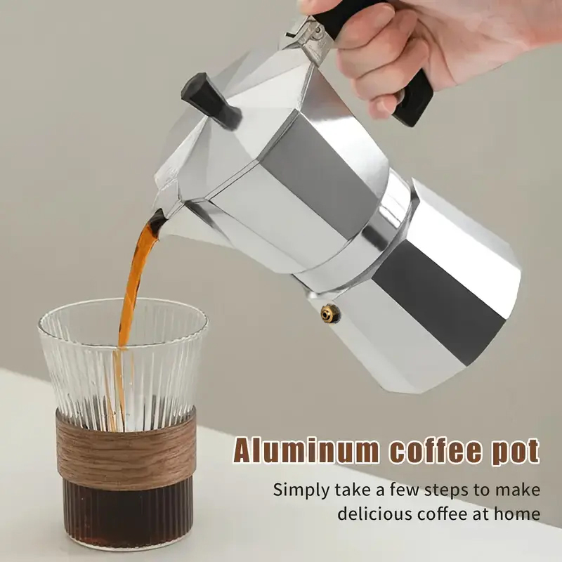 Hero Coffee Equipment - Cafetière Moka Classique en Aluminium 50-300ML