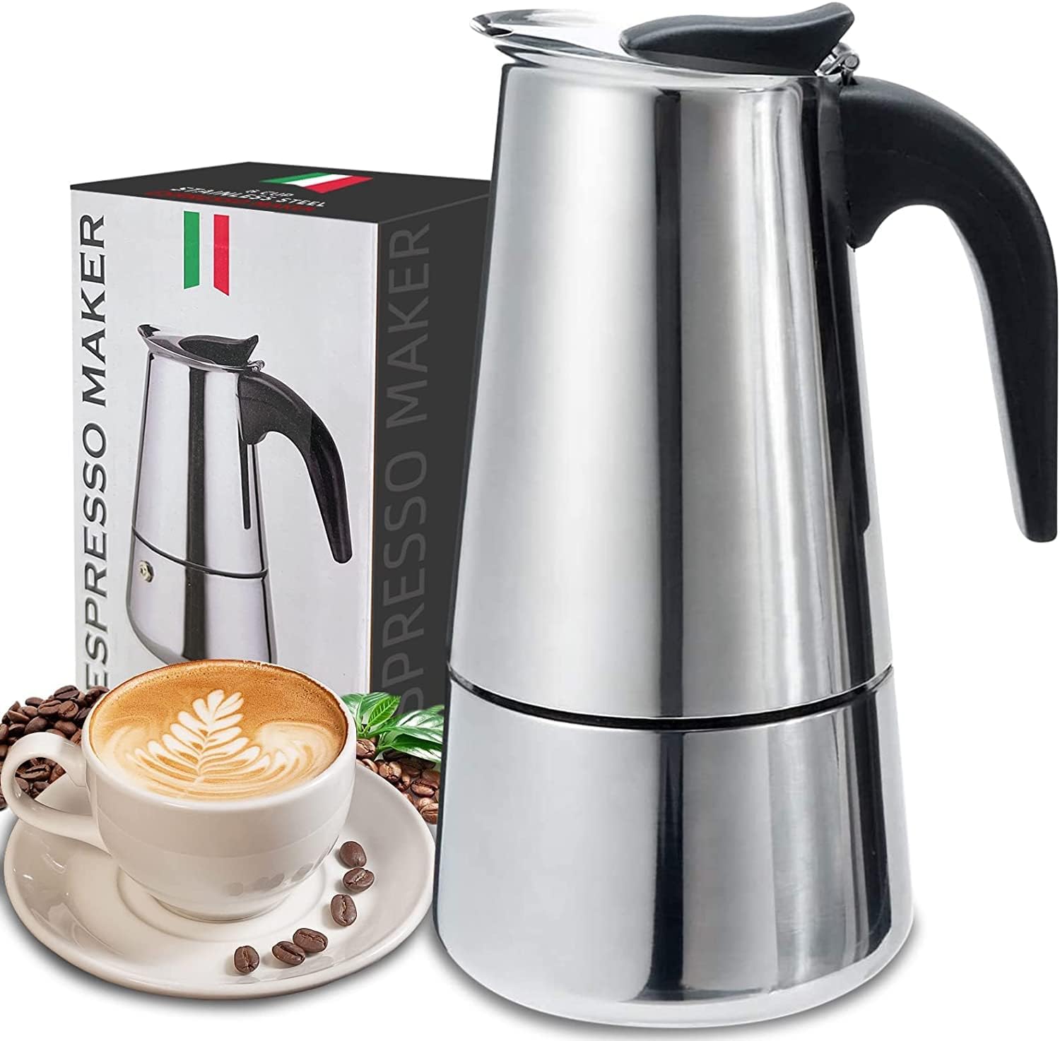 4/6/9 Tasses Moka Pot Caffe Ma - Coffee Equipment Set avis et prix